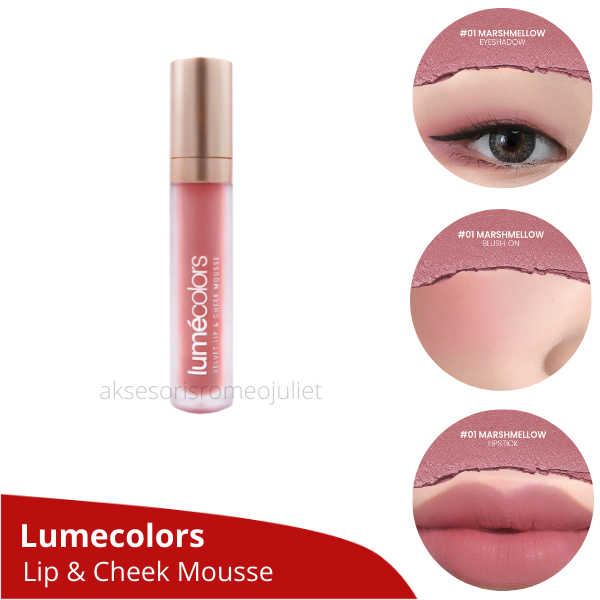 lumecolors Lip and Cheek Mousse-3 in 1