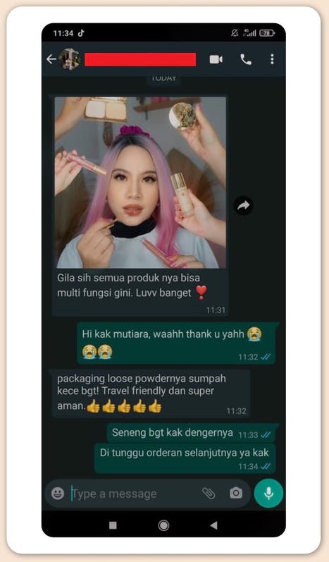 testimoni lumecolors loose powder (0)