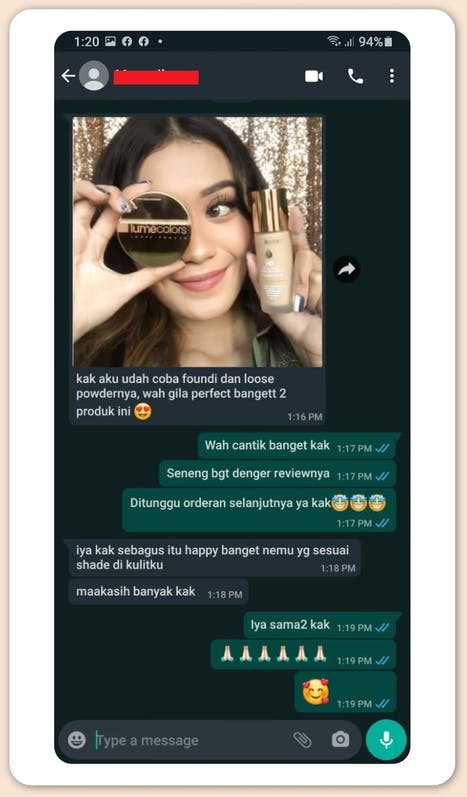 testimoni lumecolors loose powder (12)