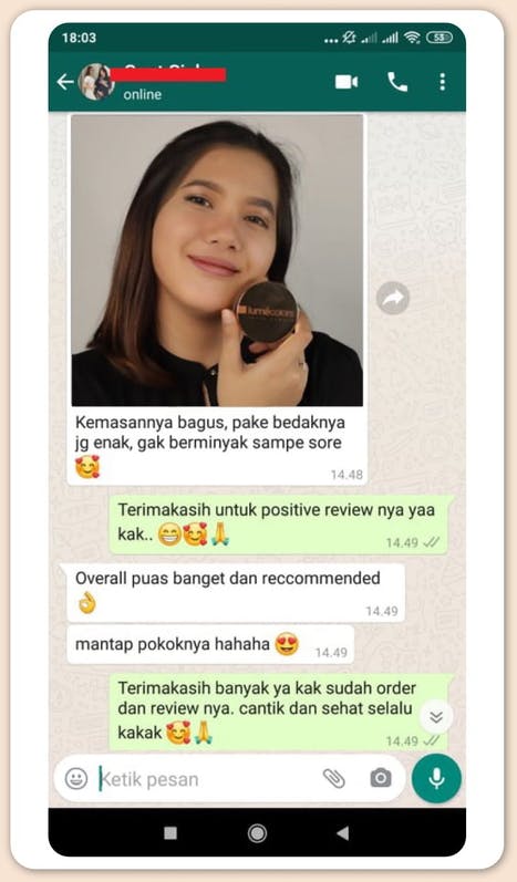 testimoni lumecolors loose powder (3)