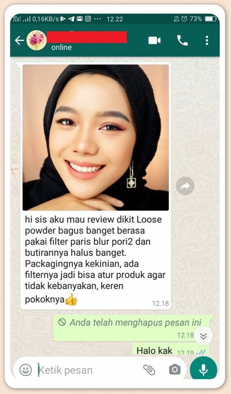 testimoni lumecolors loose powder (9)